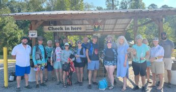 A Group Of Kayakers Preparing For The ASRT Summer Paddle Series